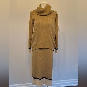 Massimo Dutti Sweater & Matching Knit Skirt Set